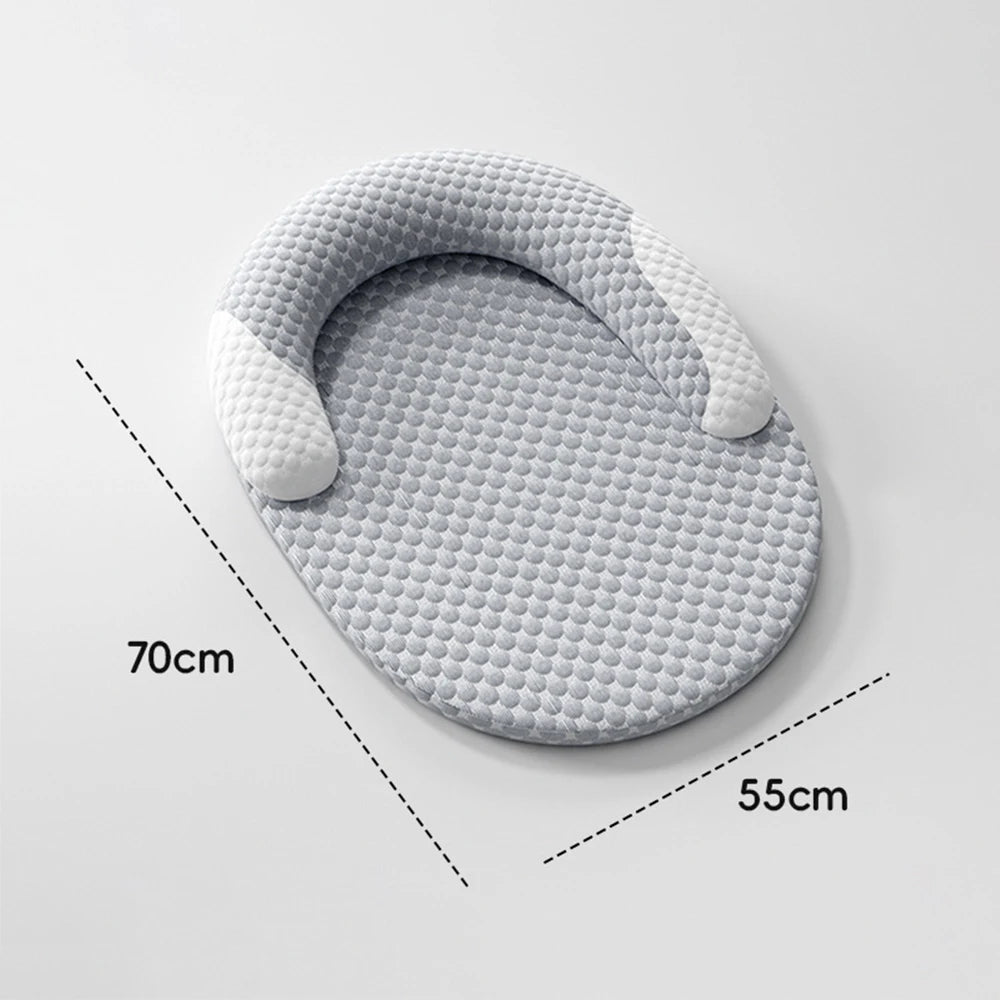 Dog Cooling Pad Mat with Pillow for Pet Puppy Cat Ice Cold Bed Sleeping Dog Cooling Mat Accessories Detachable Washable Mattress