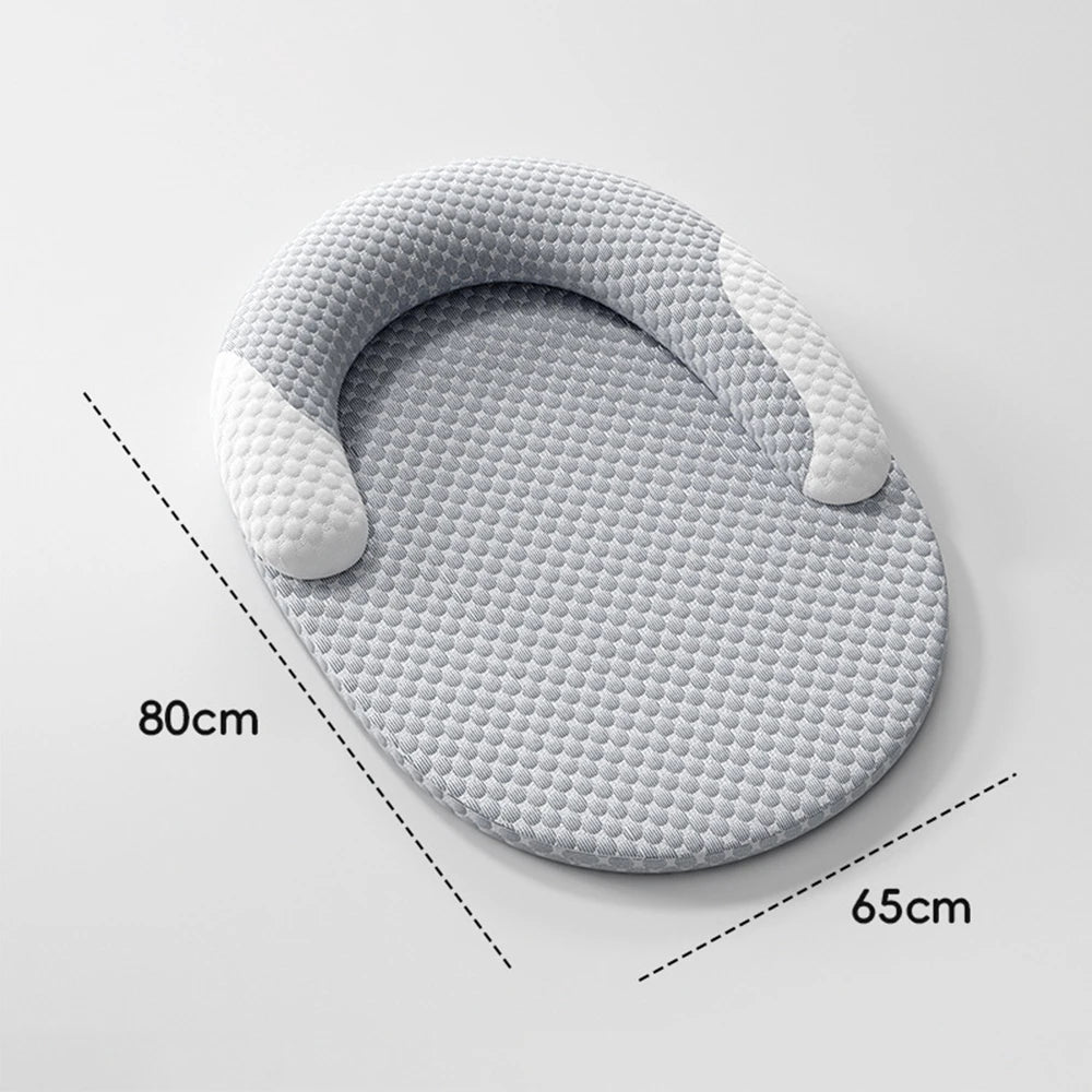 Dog Cooling Pad Mat with Pillow for Pet Puppy Cat Ice Cold Bed Sleeping Dog Cooling Mat Accessories Detachable Washable Mattress